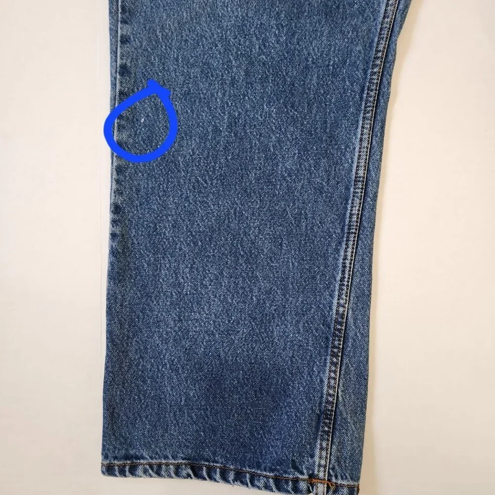 C.E. Schmidt‎ Vintage Workwear Jeans 42 X 30 Blue 100% Cotton Small Stain